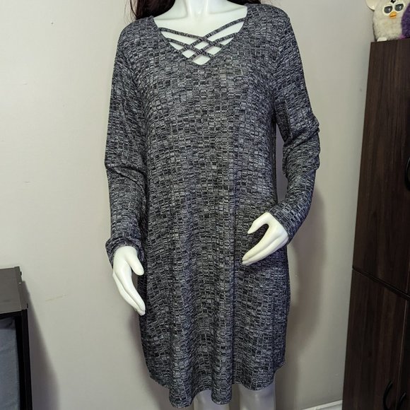 Maurices Dresses & Skirts - Maurices Soft Dark Grey Sweater Dress 0 EUC